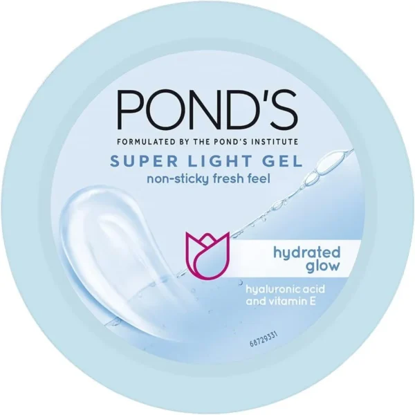 POND'S Super Light Gel Moisturizer | Oil-Free & Non-Sticky | Hyaluronic Acid & Vitamin E | 100ml