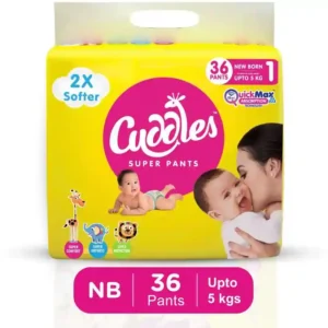 Cuddles - Super Pants Pant Style Diaper - New Born  (36 Pieces)