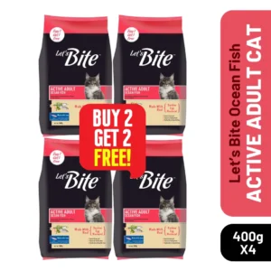 Let’s Bite Active Adult Cat Food - Ocean Fish Flavor (Buy 2 Get 2 Free)