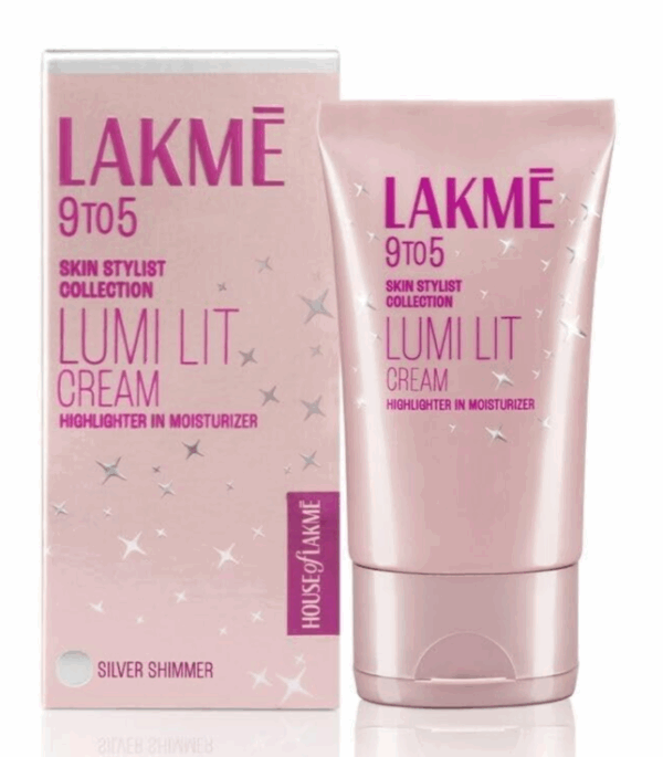 LAKMÉ Lumi Lit Cream Highlighter + Moisturizer – Shimmer Silver