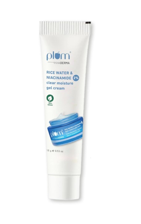 Plum 2% Niacinamide Moisturizer Cream with Rice Water 15g