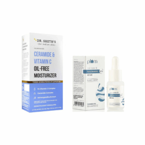 Combo – Dr. Sheth’s Ceramide & Vit C Moisturizer  + Plum 10% Niacinamide